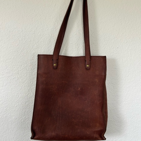 Duluth Trading Co Rich Brown Leather Tote - Picture 3 of 12
